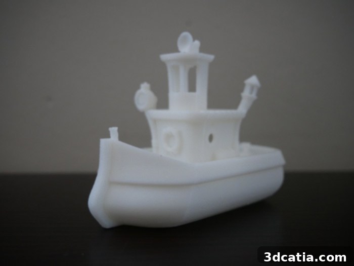 Visual 3D Benchy model from Thingiverse