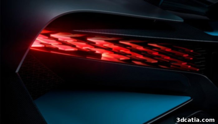 Bugatti Divo 3D printed tail lights