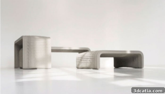 3D printed bench