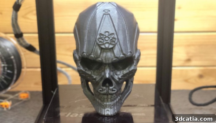 The Aspartame Skull 3D printed by @Cmag_net