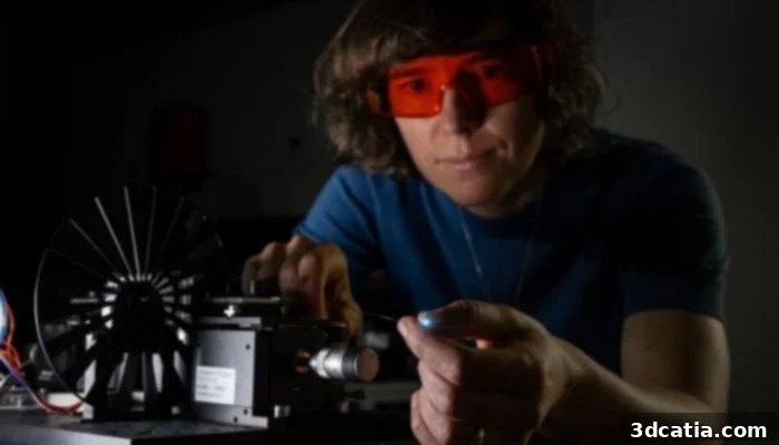 Dr. Andrea Toulouse and her team conduct research on high-resolution 3D printing using light-based processes.