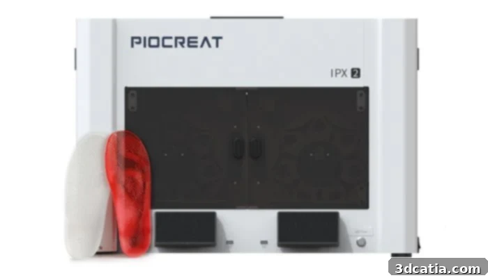 The IPX2 printer, designed for custom insole manufacturing.