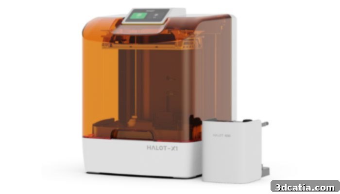 The Halot-X1 Combo, a 16K resin 3D printer.