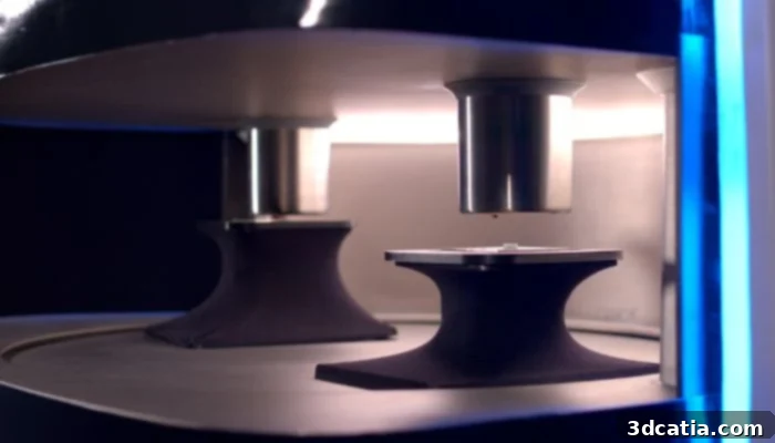 A close-up view of goatAM's specialized materials for 3D printing personalized pills.