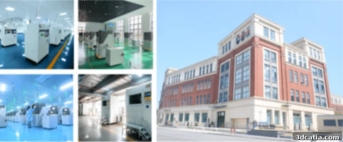 GLB’s modern headquarters and expansive metal 3D printer production facility.