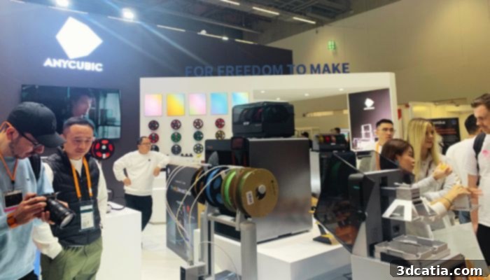 Anycubic's booth at Formnext