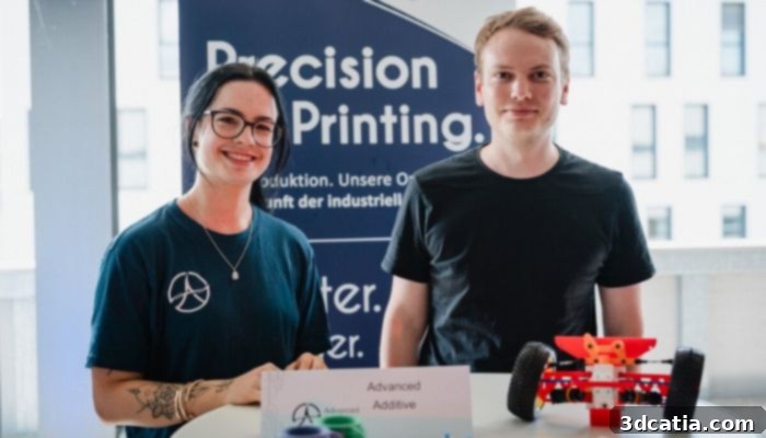 Julia Paternoster and Florian Aigner at the startup festival hosted by Stellwerk 18.