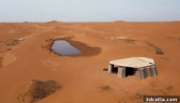 Desert Ark Reforestation Shelters (Photo Credit: Huaer Lin, Yong Hu, ATDEF team/designboom)