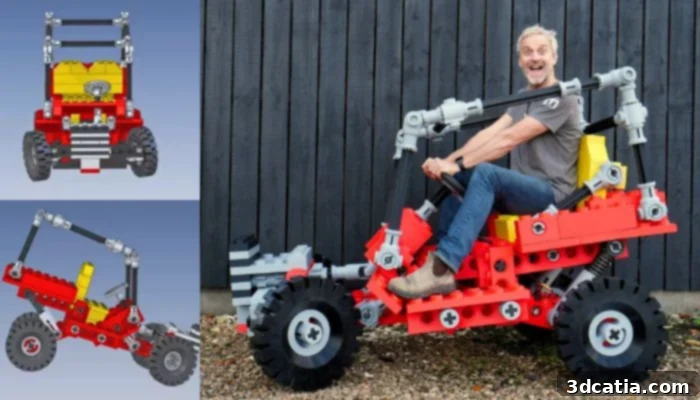 Giant Stacking-Block Dune Buggy