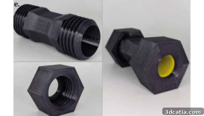 Dr. Joshua Pearce from Western University 3D printed PETG pipe fitting parts