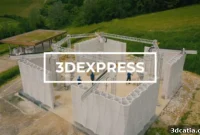 A self-regulating 3D-printed home rises in Italy