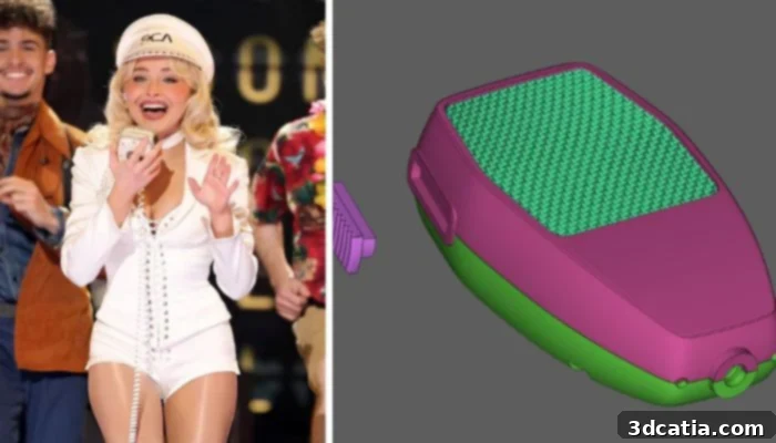 Sabrina Carpenter 3D Printed Microphone