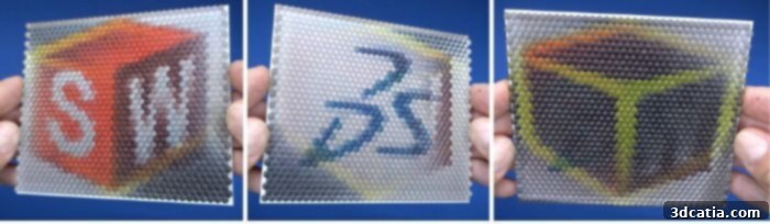3D Printed Lenticular Effect Example