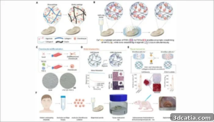 Schematic overview of the ear cartilage manufacturing process