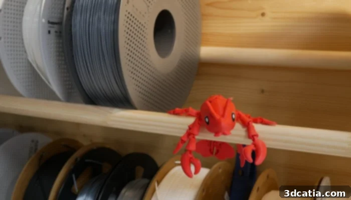 3Dnatives Lab Reviews the Snapmaker U1 3D Printer 12 A crab printed on the Snapmaker U1
