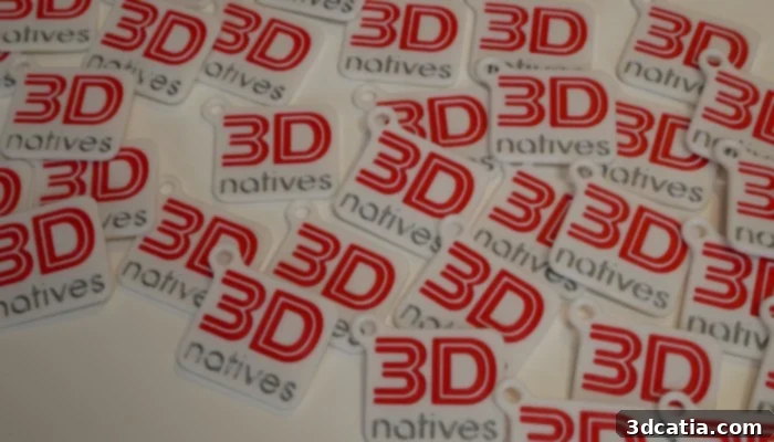 3Dnatives Lab Reviews the Snapmaker U1 3D Printer 6 Keychains printed on the Snapmaker U1