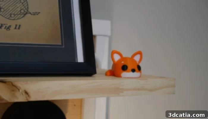 3Dnatives Lab Reviews the Snapmaker U1 3D Printer 7 A fox printed on the Snapmaker U1