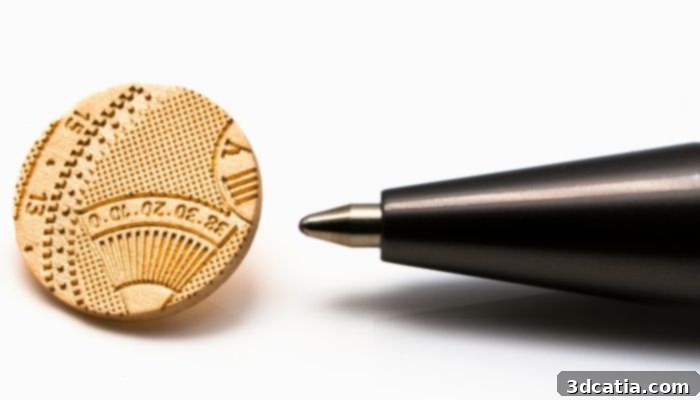 A close-up of a high-precision metal component, showcasing the fine detail achievable with LMM