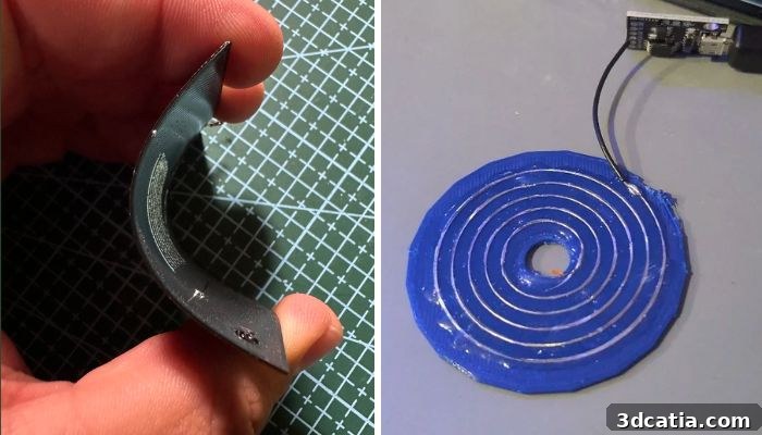Conductive filament embedded routing