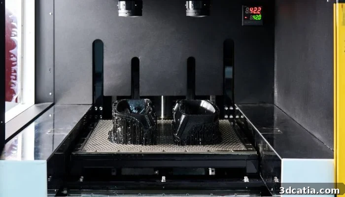Vat photopolymerization curing resin layer by layer