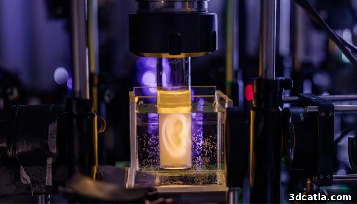 EPFL volumetric bioprinting ear
