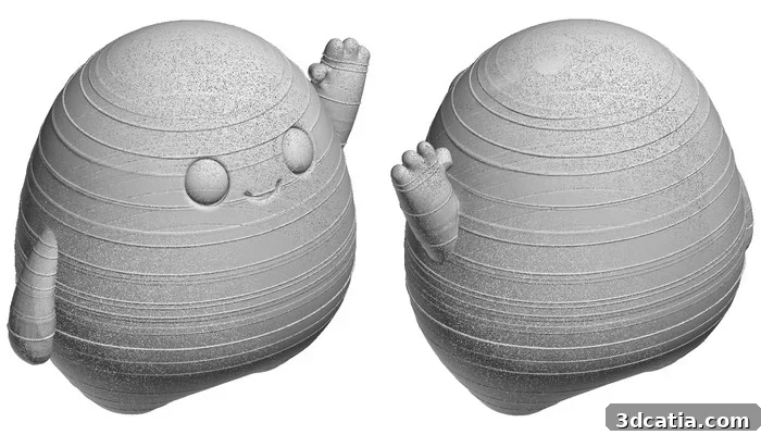 Leo model seen from behind